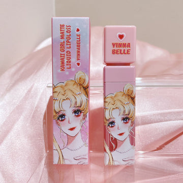 Anime girl matte liquid lipstick - non transfer & waterproof